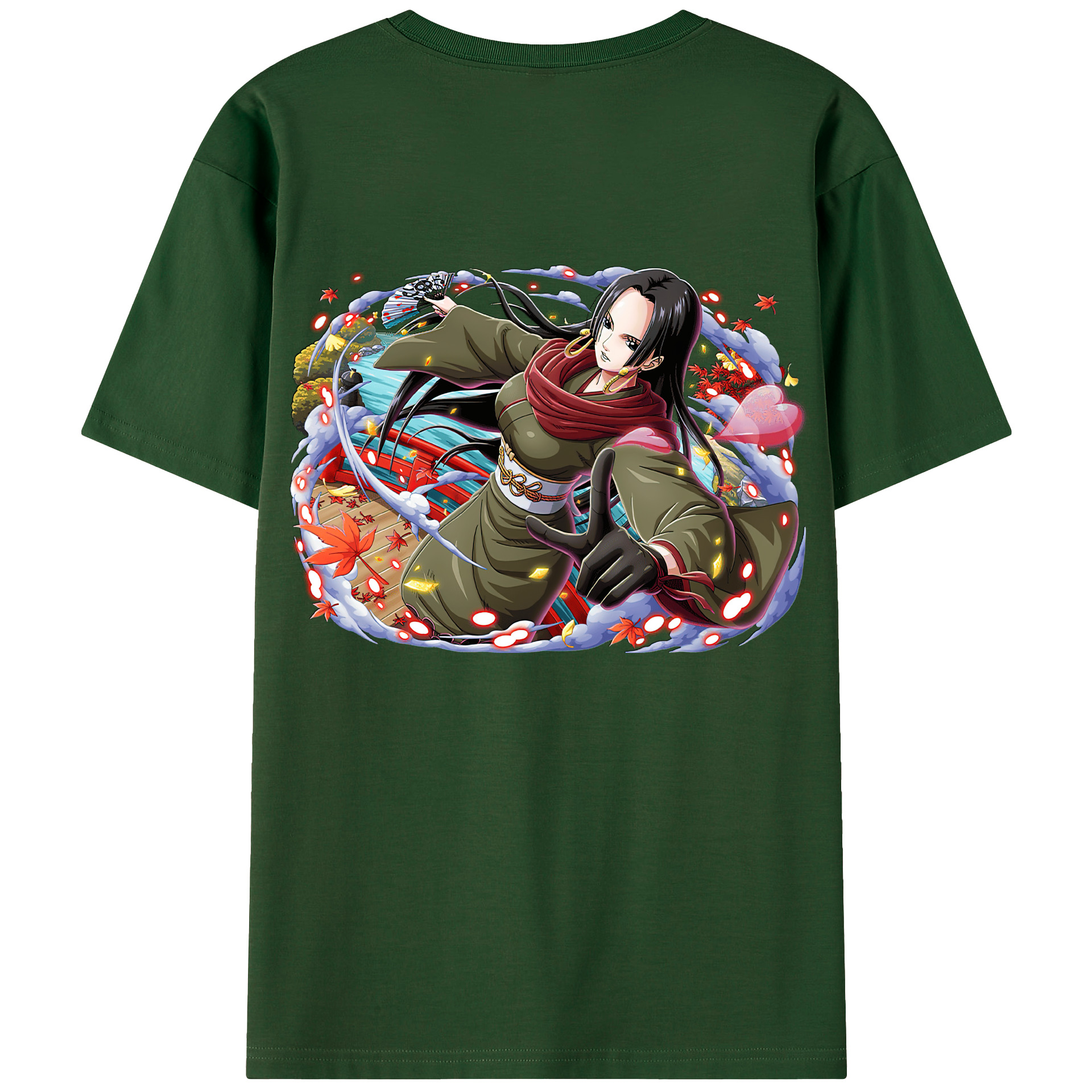 ワンピース ボア・ハンコック ONE PIECE Boa·Hancock 綿100％半袖Tシャツ（背面プリント）